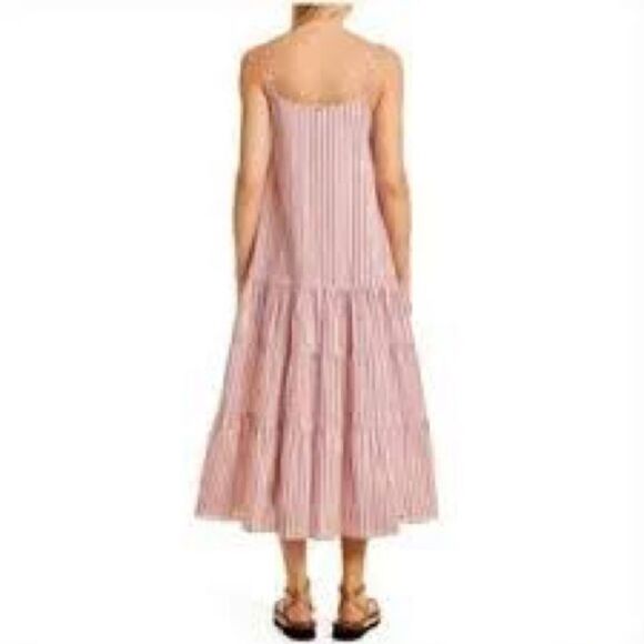 BOSS Datecara Striped Tiered Midi Dress NWT size 12 - Picture 2 of 7